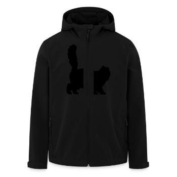 Chat - Veste softshell homme en polyester recyclé Stanley/Stella - noir - Devant - AI Model Male 185 light (185cm)