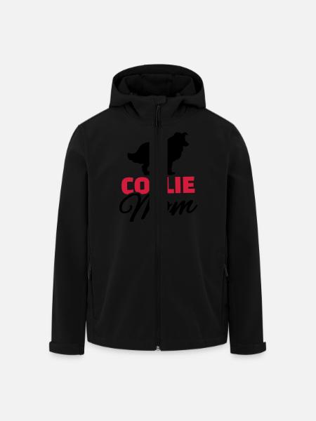Collie - Recycelte Männer Softshell-Jacke von Stanley/Stella - Schwarz