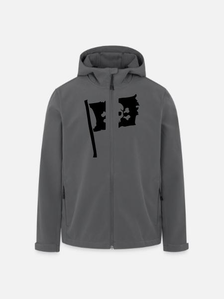 Pirat - Recycelte Männer Softshell-Jacke von Stanley/Stella - Schwarz