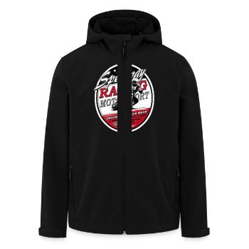 Speedway Racing_AAA - Recycelte Männer Softshell-Jacke von Stanley/Stella - Schwarz - Vorne - AI Model Male 185 light (185cm)