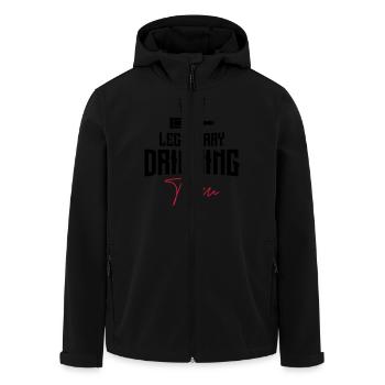 drinking team legendary shots - Men’s Recycled Softshell Jacket by Stanley/Stella - black - Front - AI Model Male 185 light (185cm)