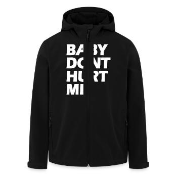 Baby dont hurt me - Veste softshell homme en polyester recyclé Stanley/Stella - noir - Devant - AI Model Male 185 light (185cm)