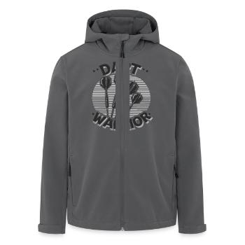 Dart Warrior - Men’s Recycled Softshell Jacket by Stanley/Stella - black - Front - AI Model Male 185 light (185cm)