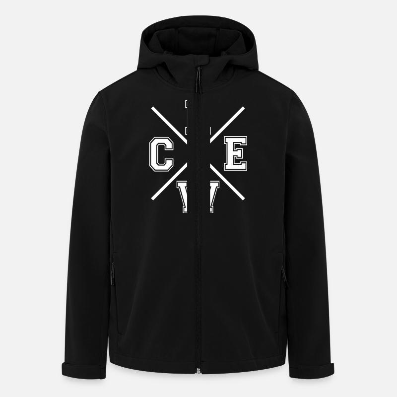 Crew - Recycelte Männer Softshell-Jacke von Stanley/Stella - Schwarz