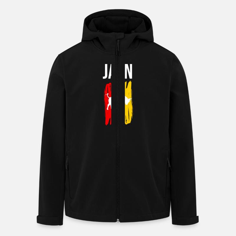 Jaén Souvenir - Recycelte Männer Softshell-Jacke von Stanley/Stella - Schwarz