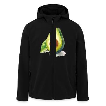Avocat - Veste softshell homme en polyester recyclé Stanley/Stella - noir - Devant - AI Model Male 185 light (185cm)