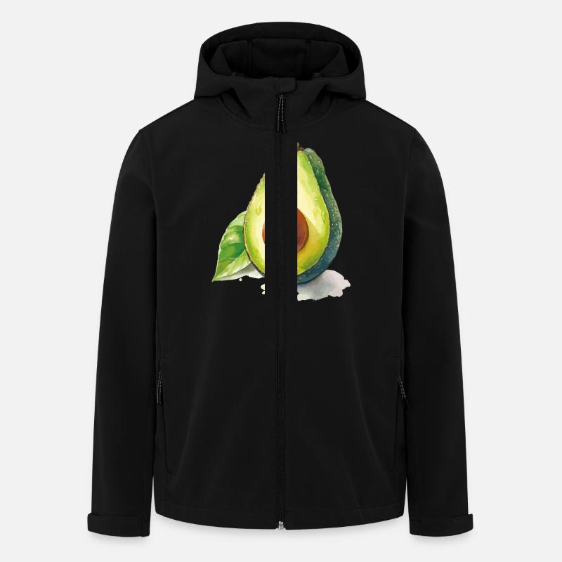 Avocado - Men’s Recycled Softshell Jacket by Stanley/Stella - black