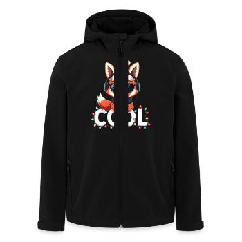 Cool Red Panda - Fête de Noël - Veste softshell homme en polyester recyclé Stanley/Stella - noir - Devant - AI Model Male 185 light (185cm)