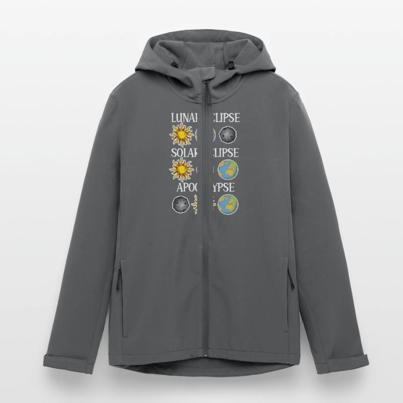 Lunar Eclipse Solar Eclipse Apocalypse Men’s Recycled Softshell Jacket Discoverer by Stanley/Stella