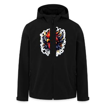 Black Phönix Inc - Recycelte Männer Softshell-Jacke von Stanley/Stella - Schwarz - Vorne - AI Model Male 185 light (185cm)