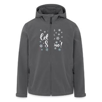 Que neige - Veste softshell homme en polyester recyclé Stanley/Stella - charbon - Devant - AI Model Male 185 light (185cm)