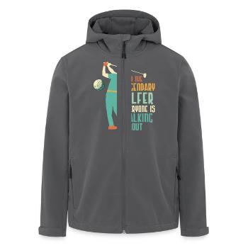 I'm The Legendary Golfer Everyone Is Talking About - Recycelte Männer Softshell-Jacke von Stanley/Stella - Schwarz - Vorne - AI Model Male 185 light (185cm)