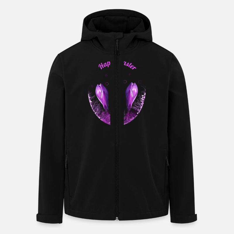 Crocuses Happy Easter - Men’s Recycled Softshell Jacket by Stanley/Stella - black