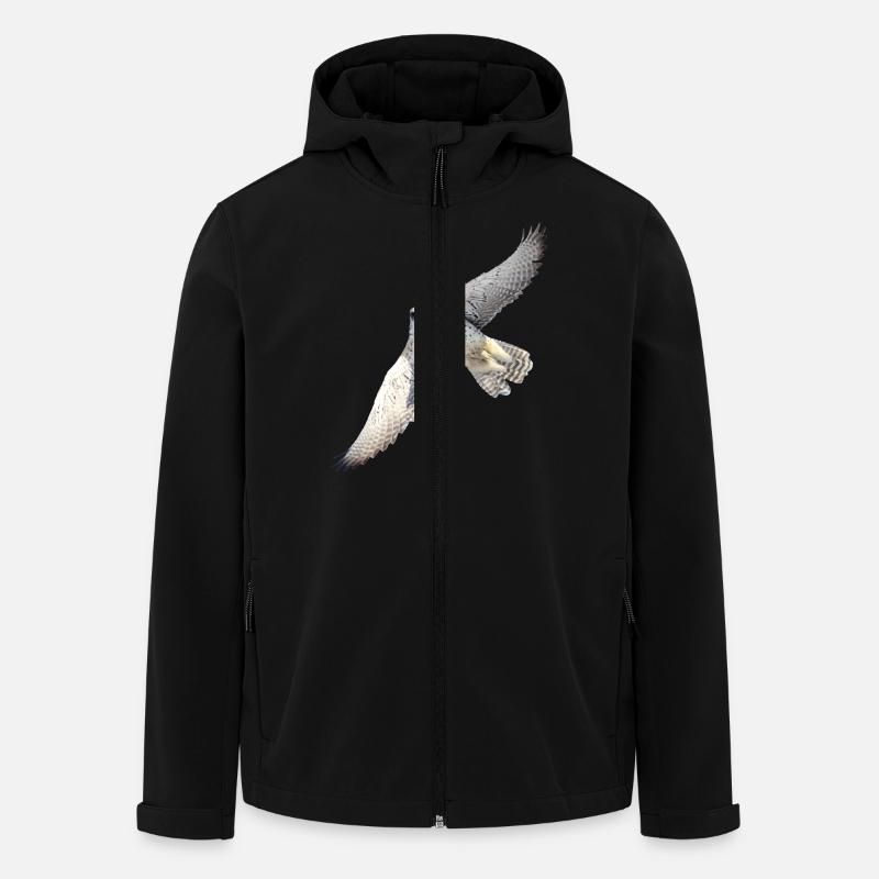 GyrFalcoin flight - Men’s Recycled Softshell Jacket by Stanley/Stella - black