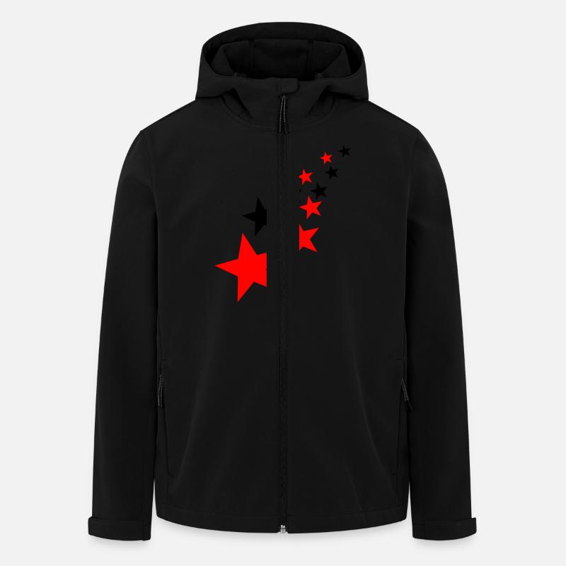 Stars - Men’s Recycled Softshell Jacket by Stanley/Stella - black