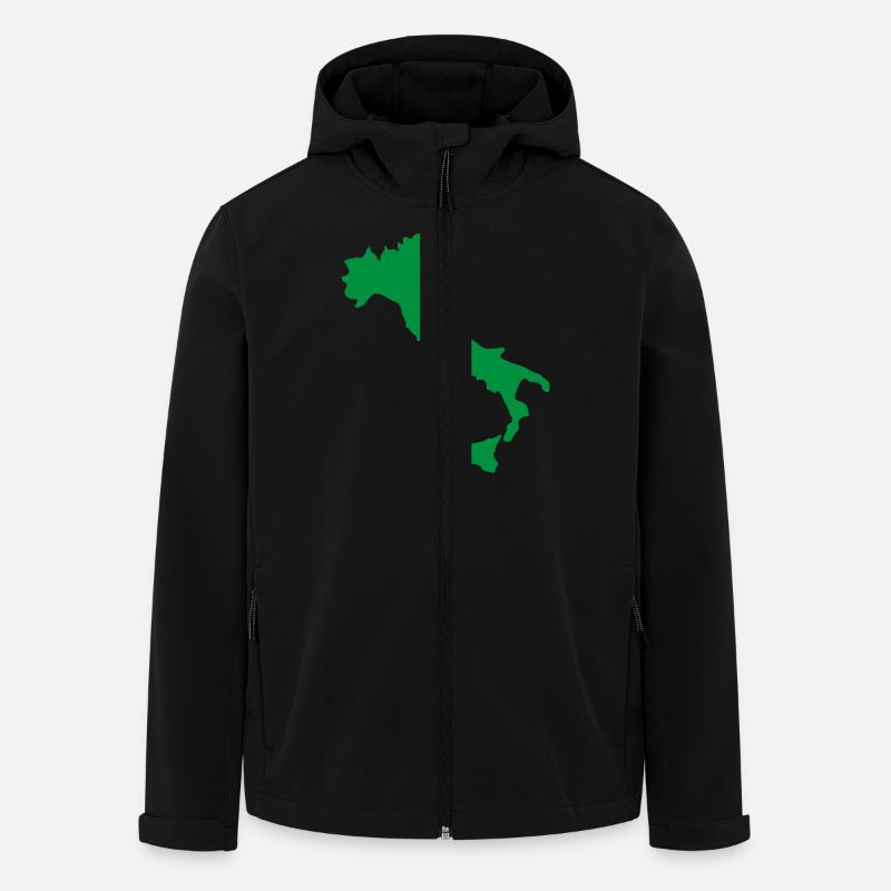 Italien - Recycelte Männer Softshell-Jacke von Stanley/Stella - Schwarz