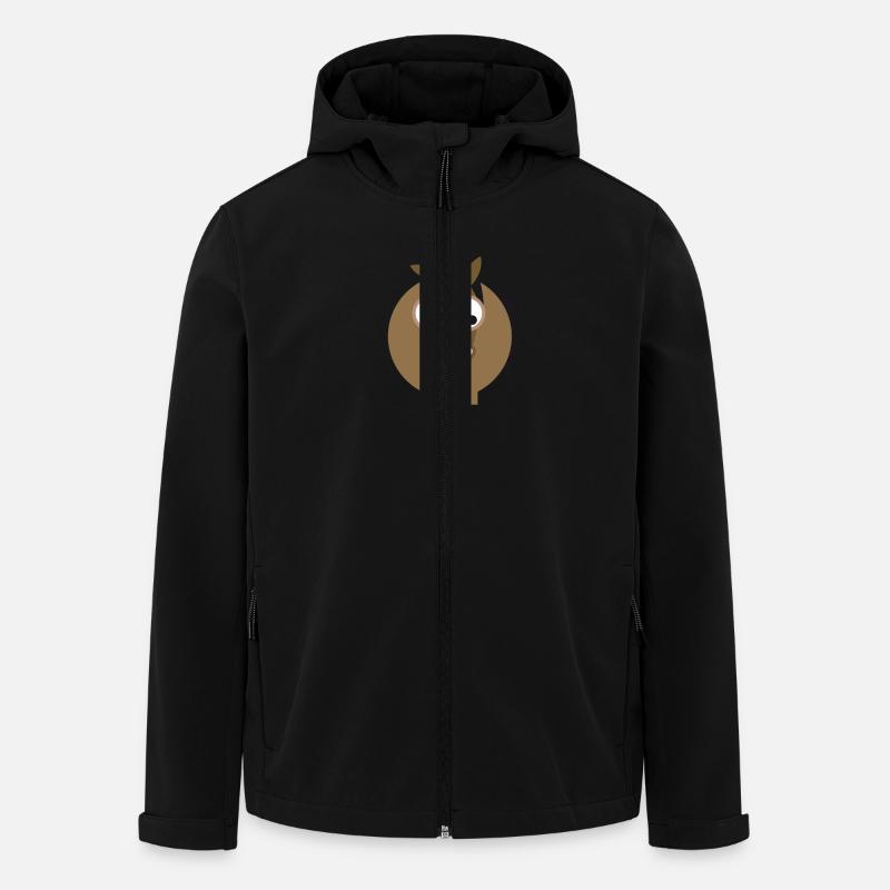 Pferd - Recycelte Männer Softshell-Jacke von Stanley/Stella - Schwarz