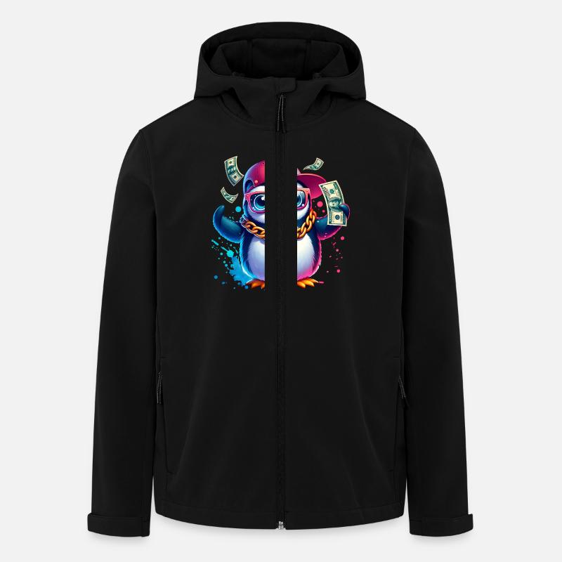 Pingouin - Veste softshell homme en polyester recyclé Stanley/Stella - noir