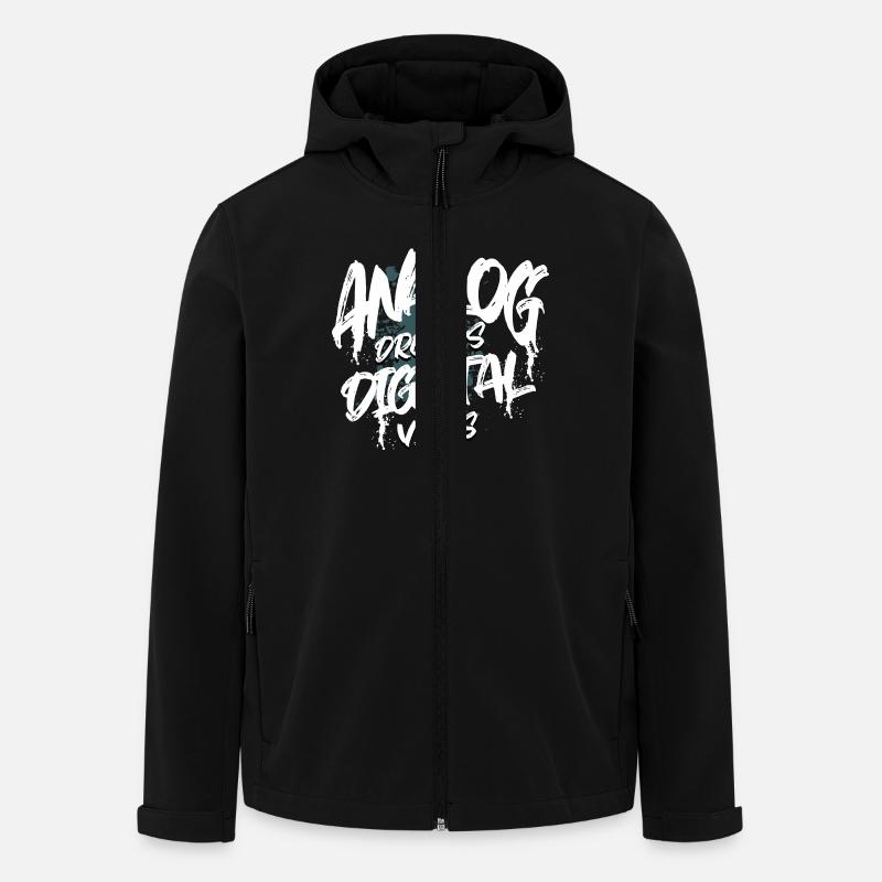 Synthesizer - Men’s Recycled Softshell Jacket by Stanley/Stella - black