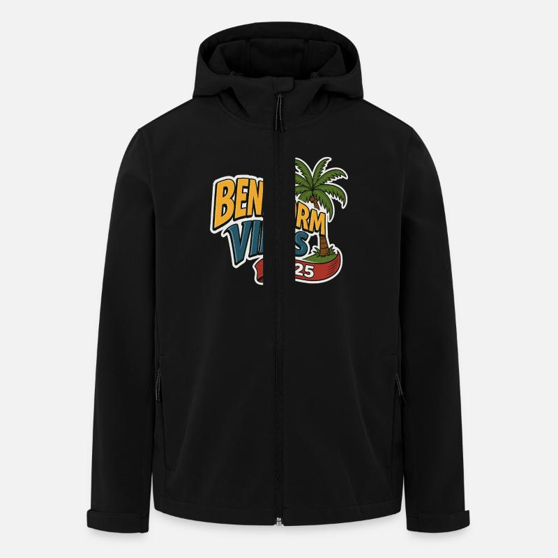 Benidorm Vibes 2025 - Men’s Recycled Softshell Jacket by Stanley/Stella - black