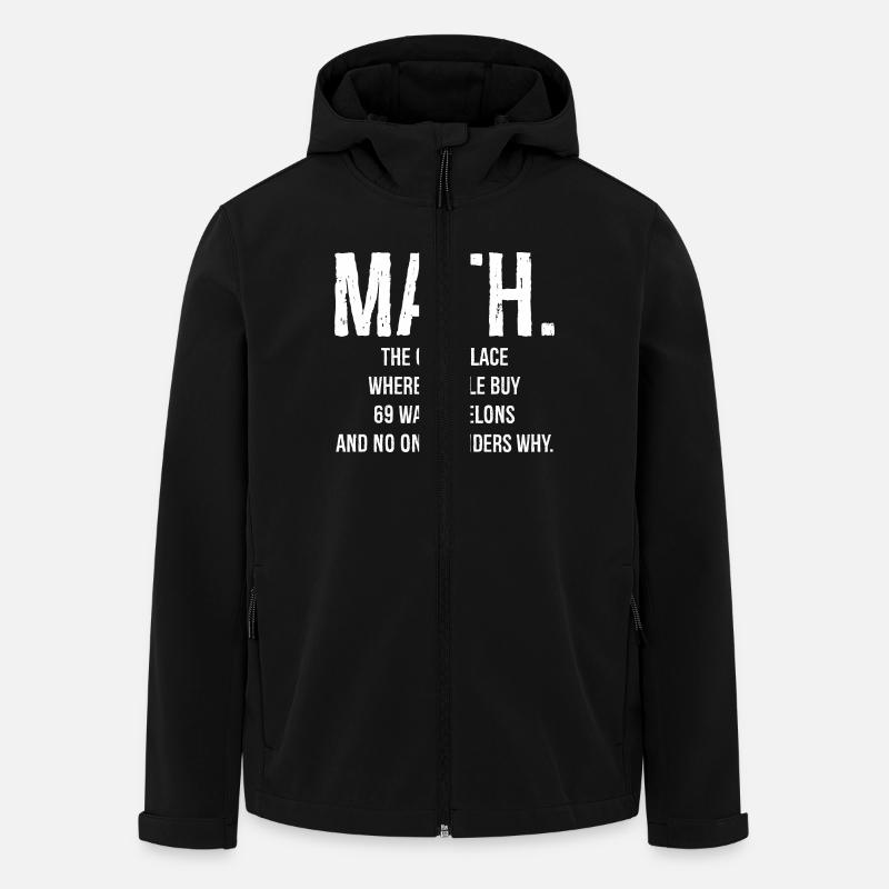 Chemise drôle math - Veste softshell homme en polyester recyclé Stanley/Stella - noir