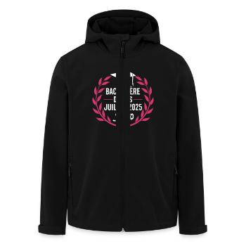 Baccalaureate 2025 Congratulations BAC - Men’s Recycled Softshell Jacket by Stanley/Stella - black - Front - AI Model Male 185 light (185cm)