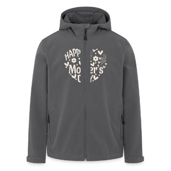 Mom Mother's Day - Men’s Recycled Softshell Jacket by Stanley/Stella - black - Front - AI Model Male 185 light (185cm)