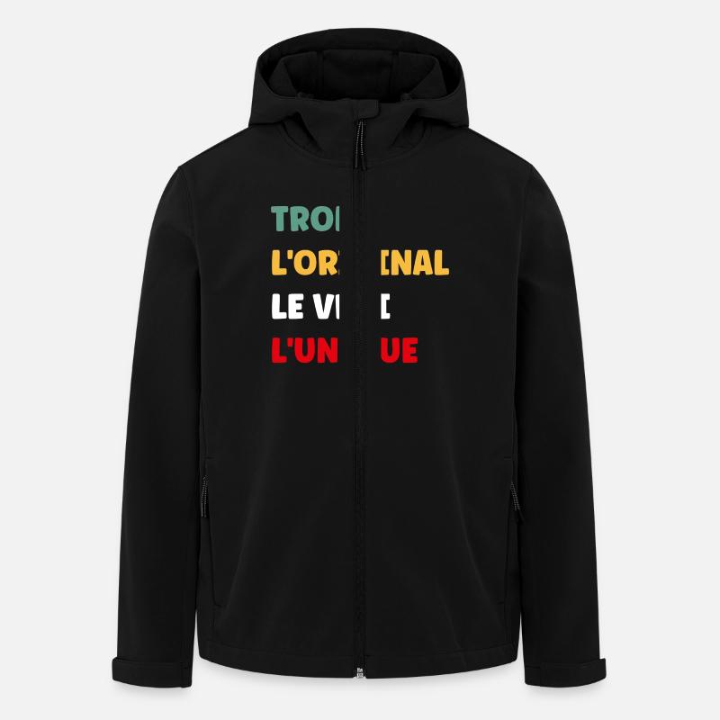 Troll - Veste softshell homme en polyester recyclé Stanley/Stella - noir