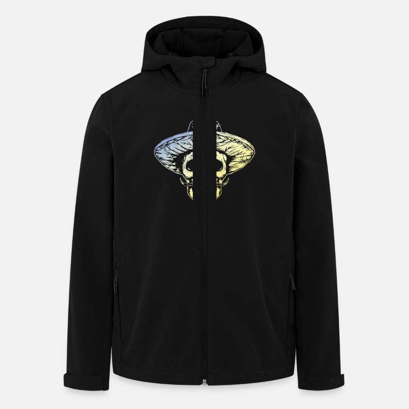 Mexican Skull - Men’s Recycled Softshell Jacket by Stanley/Stella - black