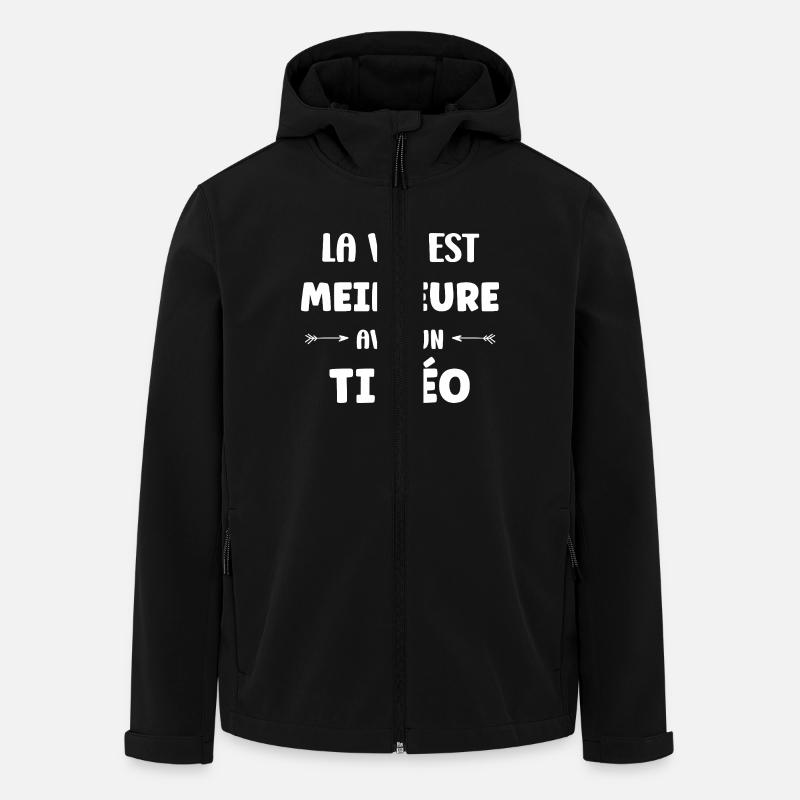 Timo - Veste softshell homme en polyester recyclé Stanley/Stella - noir