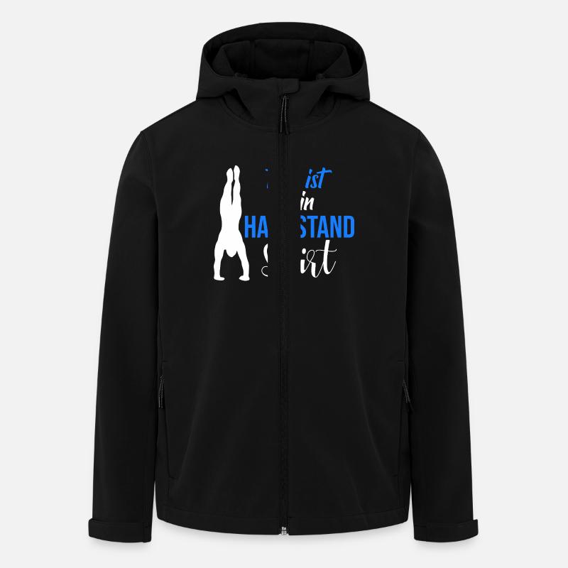 Handstand Zitat Gymnastik Turnerinnen Turnen - Recycelte Männer Softshell-Jacke von Stanley/Stella - Schwarz