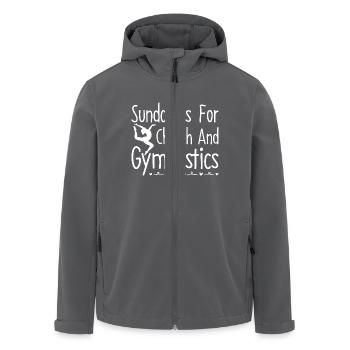Gymnastik Training Fitness Gym - Recycelte Männer Softshell-Jacke von Stanley/Stella - Anthrazit - Vorne - AI Model Male 185 light (185cm)