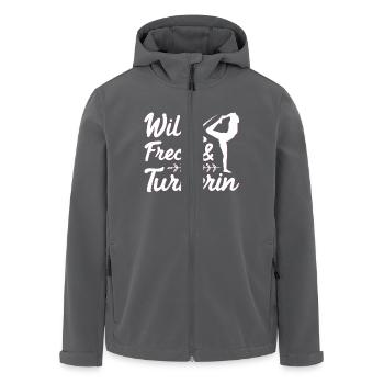 Turnen Mädchen Gymnastik Turnanzug Turnerin - Recycelte Männer Softshell-Jacke von Stanley/Stella - Schwarz - Vorne - AI Model Male 185 light (185cm)