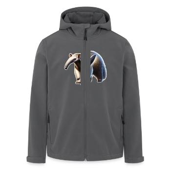 Ameisenbär - Recycelte Männer Softshell-Jacke von Stanley/Stella - Anthrazit - Vorne - AI Model Male 185 light (185cm)