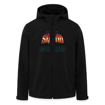Sound Engineer - Men’s Recycled Softshell Jacket by Stanley/Stella - black - Front - AI Model Male 185 light (185cm)