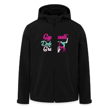 Gymnastik Training Fitness Gym - Recycelte Männer Softshell-Jacke von Stanley/Stella - Schwarz - Vorne - AI Model Male 185 light (185cm)