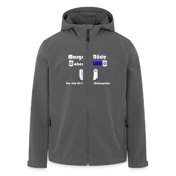 Heizungsbauer Heizungsbau Klempner Installateur - Recycelte Männer Softshell-Jacke von Stanley/Stella - Schwarz - Vorne - AI Model Male 185 light (185cm)