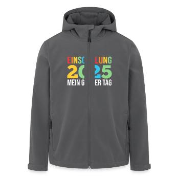 Kita Abschied Erste Klasse Einschulung 2025 - Recycelte Männer Softshell-Jacke von Stanley/Stella - Schwarz - Vorne - AI Model Male 185 light (185cm)