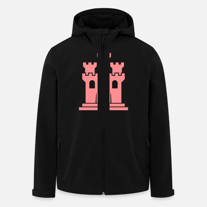 castle - Recycelte Männer Softshell-Jacke von Stanley/Stella - Schwarz
