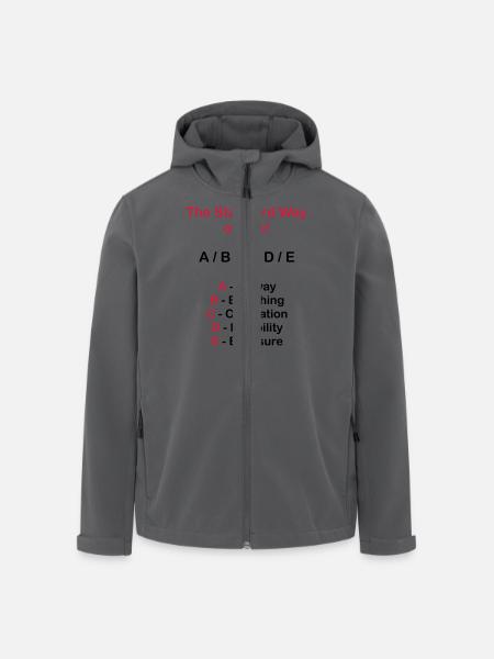 Rettungsdienst ABC Schema - Recycelte Männer Softshell-Jacke von Stanley/Stella - Schwarz