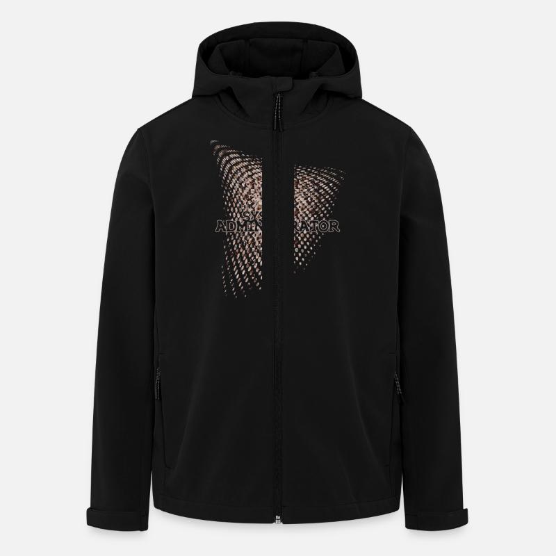 SYSTEM ADMINISTRATOR - Recycelte Männer Softshell-Jacke von Stanley/Stella - Schwarz