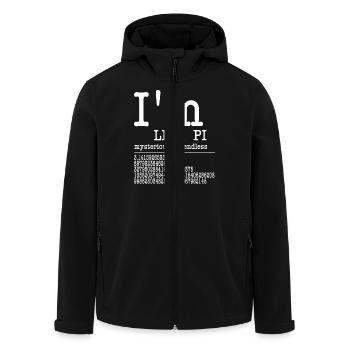 I'm like Pi - NERD - Recycelte Männer Softshell-Jacke von Stanley/Stella - Schwarz - Vorne - AI Model Male 185 light (185cm)