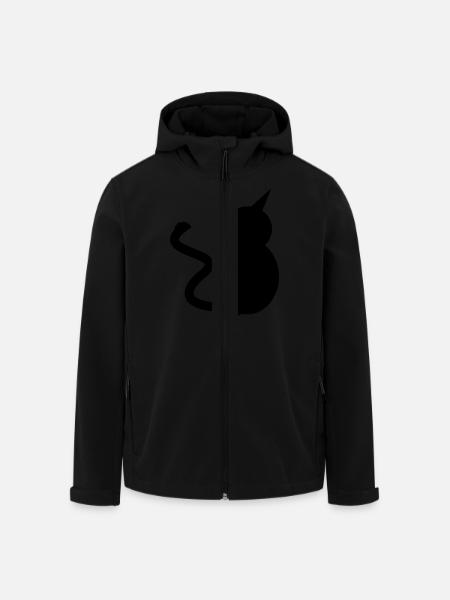 cat - Recycelte Männer Softshell-Jacke von Stanley/Stella - Schwarz
