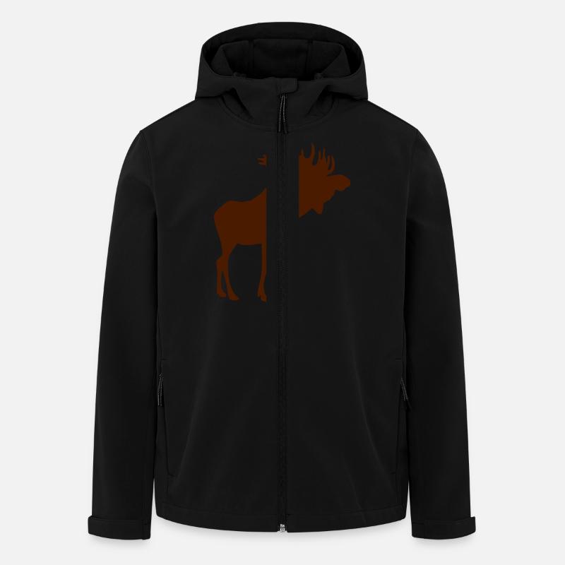 Moose - Men’s Recycled Softshell Jacket by Stanley/Stella - black