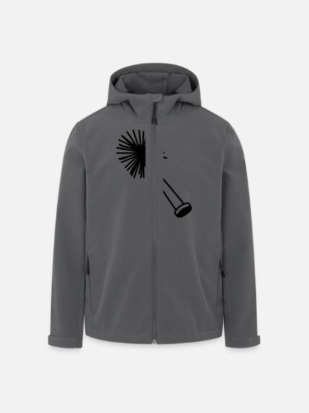 Klobürste - Recycelte Männer Softshell-Jacke von Stanley/Stella - Schwarz
