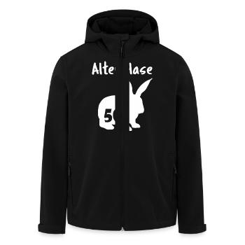 alter Hase 50. Geburtstag - Recycelte Männer Softshell-Jacke von Stanley/Stella - Schwarz - Vorne - AI Model Male 185 light (185cm)