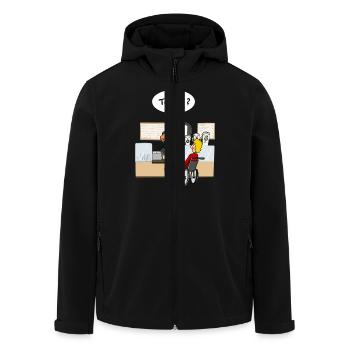 To go? - Recycelte Männer Softshell-Jacke von Stanley/Stella - Schwarz - Vorne - AI Model Male 185 light (185cm)