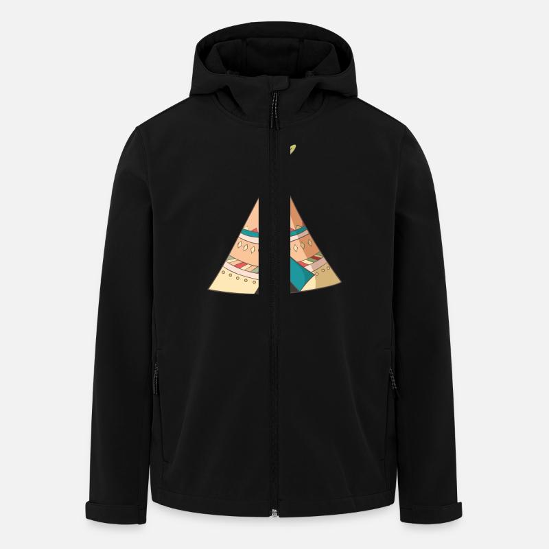 Tipi - Recycelte Männer Softshell-Jacke von Stanley/Stella - Schwarz