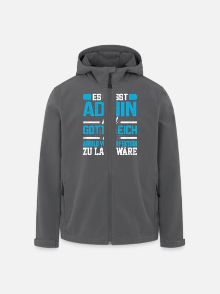 ADMIN - Perfekt - Recycelte Männer Softshell-Jacke von Stanley/Stella - Schwarz