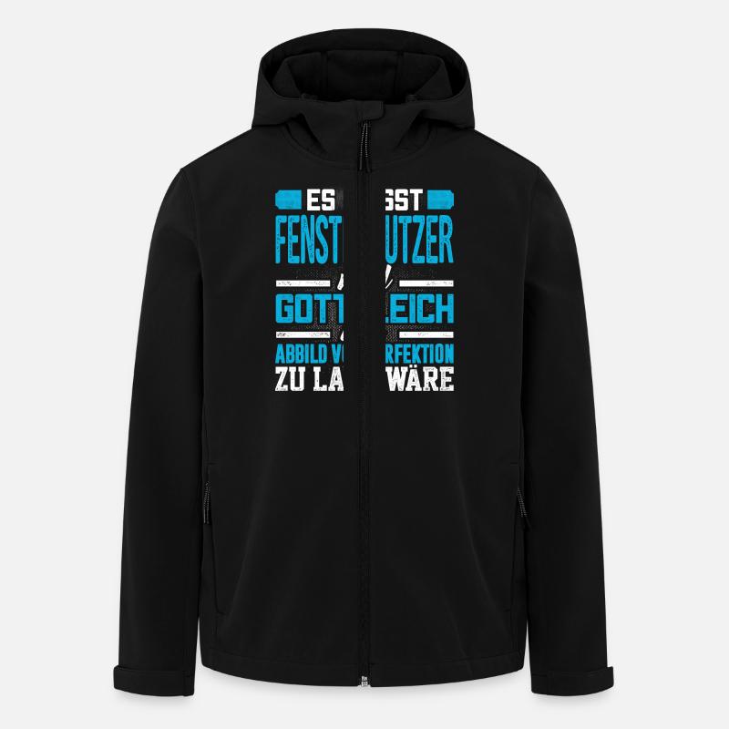 FENSTERPUTZER - Perfekt - Recycelte Männer Softshell-Jacke von Stanley/Stella - Schwarz